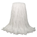 Banded Rayon Cut-end Mop Heads, White, 24 Oz, 1 1-4" Headband, 12-carton