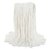 Banded Rayon Cut-end Mop Heads, White, 24 Oz, 1 1-4" Headband, 12-carton