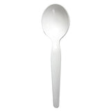 Heavyweight Polystyrene Cutlery, Teaspoon, Black, 1000-carton