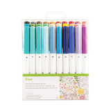 Ultimate Porous Point Pens, Stick, Fine 0.4 Mm, Assorted Ink, White Barrel, 30-pack