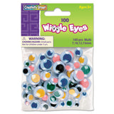 Wiggle Eyes Assortment, Assorted Sizes, Black, 100-pack