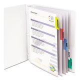 Sheet Protectors With Index Tabs, Clear Tabs, 2", 11 X 8 1-2, 8-st