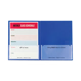 Classroom Connector Folders, 11 X 8.5, Blue, 25-box