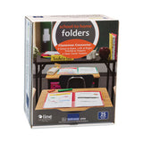 Classroom Connector Folders, 11 X 8.5, Blue, 25-box