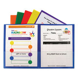 Classroom Connector Folders, 11 X 8.5, Blue, 25-box