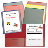 Classroom Connector Folders, 11 X 8.5, Yellow, 25-box
