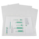 Reusable Poly Envelope, Hook & Loop Closure, 9.38 X 13, Clear, 5-pack