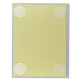 Cubicle Keepers Hook And Loop-backed Display, 9 13-64 X 11 13-32, Clear, 2-pack