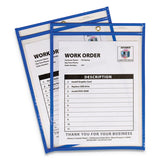 Stitched Shop Ticket Holders, Top Load, Super Heavy, Clear, 9" X 12" Inserts, 15-box