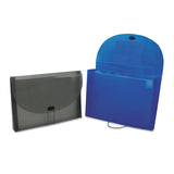Expanding Files, 1.63" Expansion, 7 Sections, Letter Size, Blue