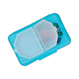 Storage Box, 5.43 X 8.25 X 2.43, Seafoam Green, Seaside Blue, Sunset Red, Sunny Yellow