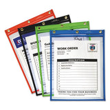 Heavy-duty Super Heavyweight Plus Stitched Shop Ticket Holders, Black, 9x12,15-bx
