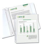 Recycled Polypropylene Sheet Protectors, Reduced Glare, 2", 11 X 8 1-2, 100-bx
