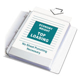 Economy Weight Poly Sheet Protectors, Reduced Glare, 2", 11 X 8 1-2, 200-bx