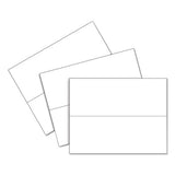 Scored Tent Cards, 4.25 X 11, White Cardstock, 50 Letter Sheets-box