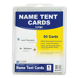 Scored Tent Cards, 4.25 X 11, White Cardstock, 50 Letter Sheets-box