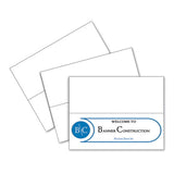 Scored Tent Cards, 4.25 X 11, White Cardstock, 50 Letter Sheets-box
