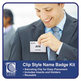Name Badge Kits, Top Load, 4 X 3, Clear, 50-box