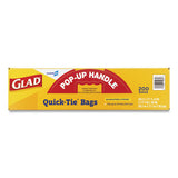 Tall Kitchen Quick-tie Bags, 13 Gal, 0.66 Mil, 23.75" X 28", White, 200-box