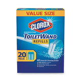 Disinfecting Toiletwand Refill Heads, Blue-white, 20-pack