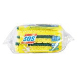 Heavy Duty Scrubber Sponge, 2.5 X 4.5, 0.9" Thick, Yellow-green, 3-pk, 24 Pk-ct
