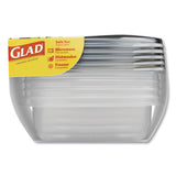 Home Collection Food Storage Containers With Lids, Medium Square, 25 Oz, 5-pack