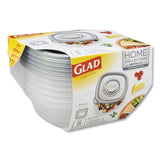 Home Collection Food Storage Containers With Lids, Medium Square, 25 Oz, 5-pack