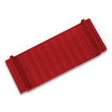 Stackable Plastic Coin Tray, Pennies, 10 Compartments, 10 X 5, Red