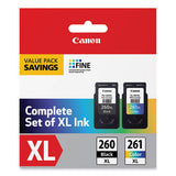 3706c005 (cl-261xl-pg-260xl) High-yield Ink, Black-color