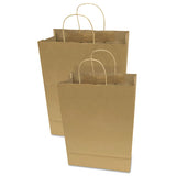 Premium Shopping Bag, 10" X 13", Brown Kraft, 50-box