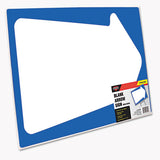 Stake Sign, Blank White, Includes Directional Arrows,  15 X 19