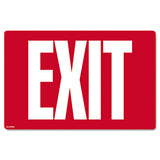 Glow-in-the-dark Safety Sign, Fire Extinguisher, 4 X 13, Red