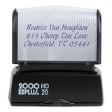 Hd Custom Stamp, Pre-inked, Black-blue-green-gold-orange-red-violet, 3 3-16 X 1