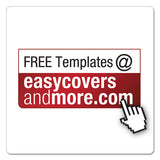 Expressload Clearvue Locking D-ring Binder, 3 Rings, 2" Capacity, 11 X 8.5, White