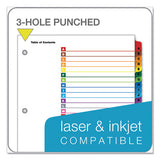 Onestep Printable Table Of Contents And Dividers, 26-tab, A To Z, 11 X 8.5, White, 1 Set