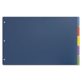 Tabloid-size Poly Index Divider, 8-tab, 11 X 17, Assorted, 1 Set