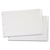 Write 'n Erase Tabloid Index Dividers, 8-tab, 11 X 17, White, 1 Set