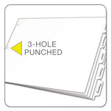 Write 'n Erase Tabloid Index Dividers, 8-tab, 11 X 17, White, 1 Set