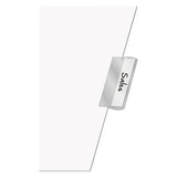 Paper Insertable Dividers, 8-tab, 11 X 17, White, 1 Set