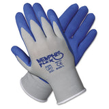 Memphis Flex Seamless Nylon Knit Gloves, Medium, Blue-gray, Pair