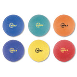 Playground Ball Set, Nylon, Assorted Colors, 6-set