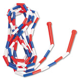 Segmented Plastic Jump Rope, 7ft, Red-white