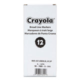 Broad Line Washable Markers, Broad Bullet Tip, Green, 12-box