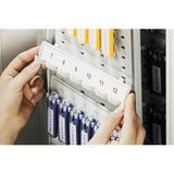 Locking Key Cabinet, 72-key, Brushed Aluminum, 11 3-4 X 4 5-8 X 15 3-4