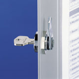Locking Key Cabinet, 72-key, Brushed Aluminum, 11 3-4 X 4 5-8 X 15 3-4