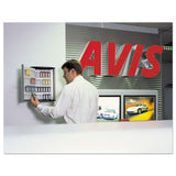 Locking Key Cabinet, 72-key, Brushed Aluminum, 11 3-4 X 4 5-8 X 15 3-4