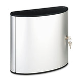 Locking Key Cabinet, 72-key, Brushed Aluminum, 11 3-4 X 4 5-8 X 15 3-4
