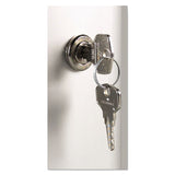 Locking Key Cabinet, 72-key, Brushed Aluminum, 11 3-4 X 4 5-8 X 15 3-4