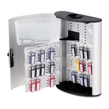 Key Box Plus, 54-key, Brushed Aluminum, Silver, 11 3-4 X 4 5-8 X 15 3-4
