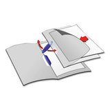 Swingclip Clear Report Cover, Letter Size, Black Clip, 25-box